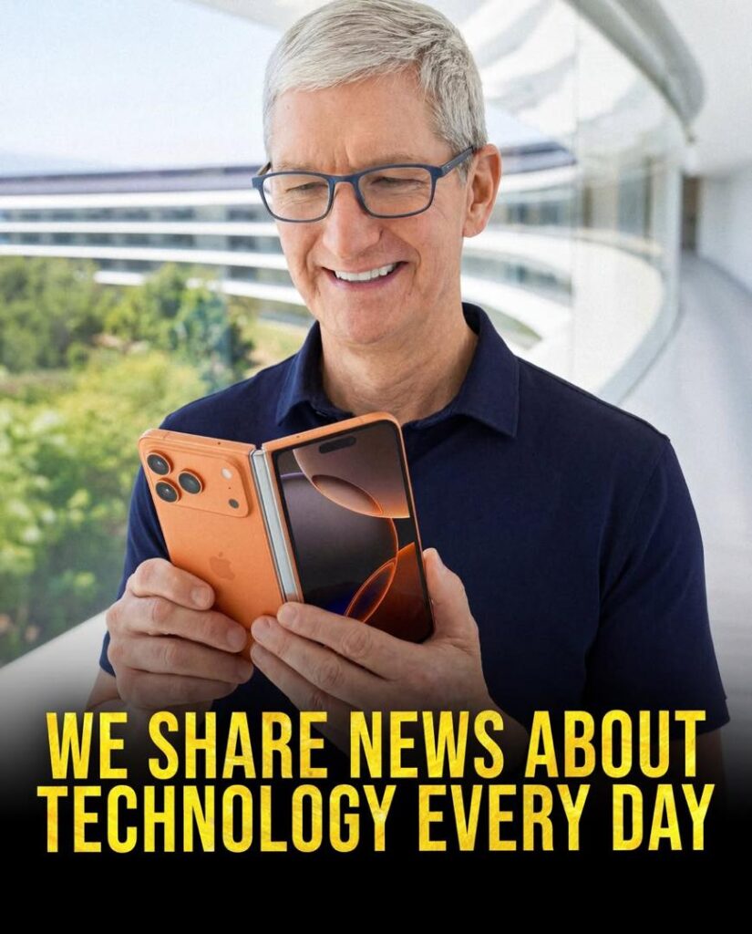 Apple founder with the Rumored Folded iPhone 