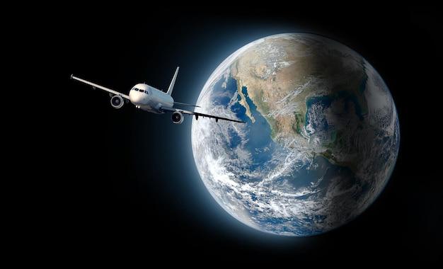 Aeroplane in the sky