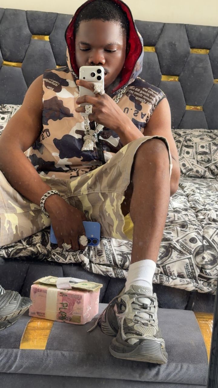 Godstime Okachi popularly known as king Colaboo picture