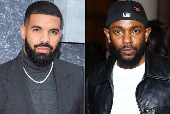 An image showing two rap icons drake and Kendrick Lamar