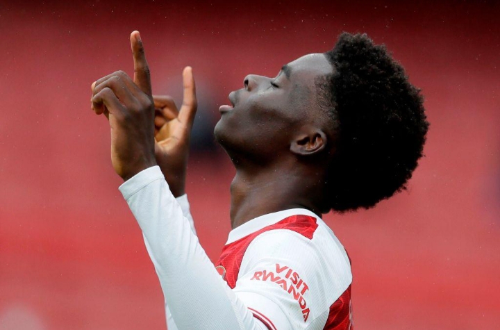 An image showing arsenal superstar known as saka 
